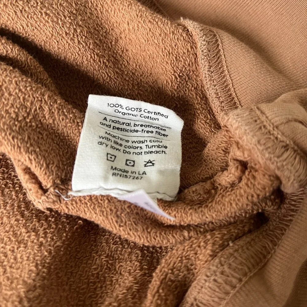 MATE the Label Organic Terry Raglan Athleisure Sweatshirt in Sedona - XS - Picture 7 of 10